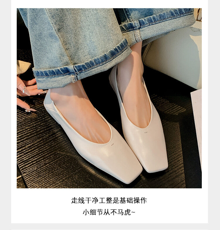 Karin Luna has prepared stock  Full leather inside and out  Top Layer Horse Oil Cowhide Shallow Mouth Nursing Mary Jane Shoes