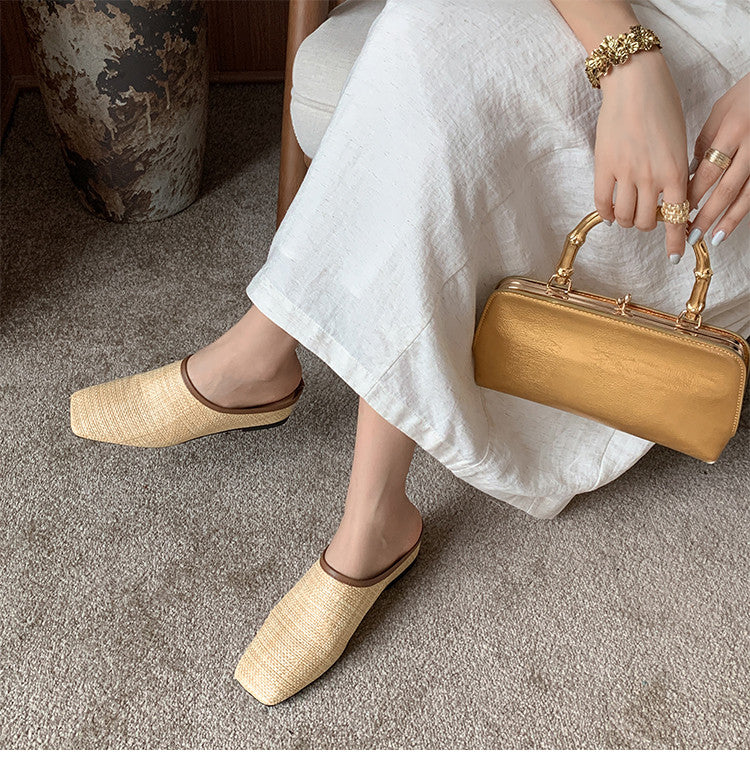 Karin Luna In Stock Spot Goods Baotou Vacation Style Height-Increasing Slippers