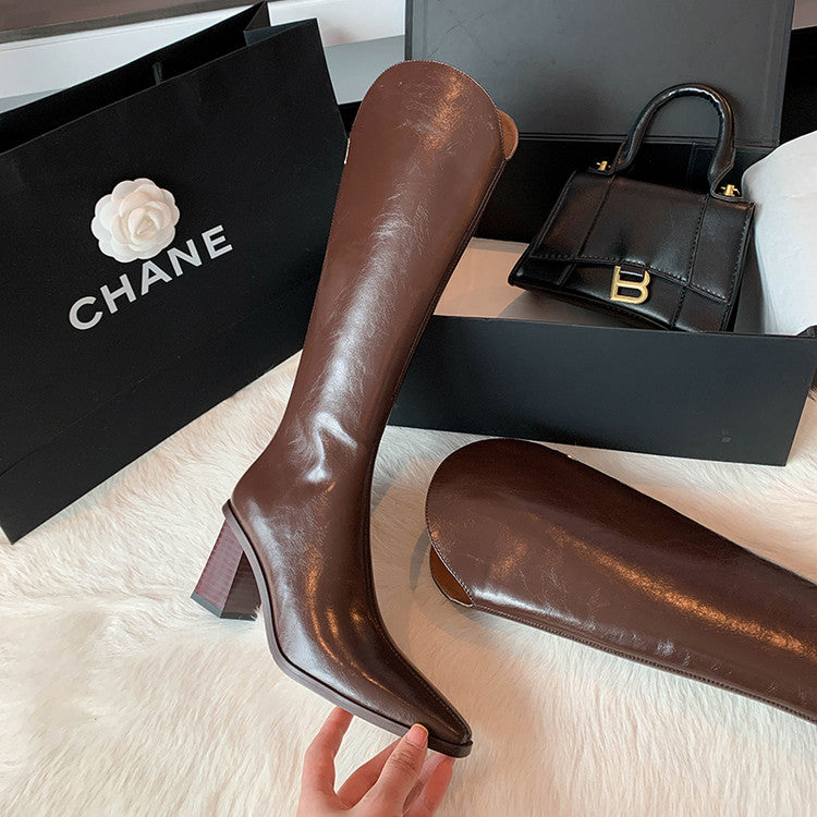 Karin Luna In Stock  Temperament Style v High Heel Long Boots