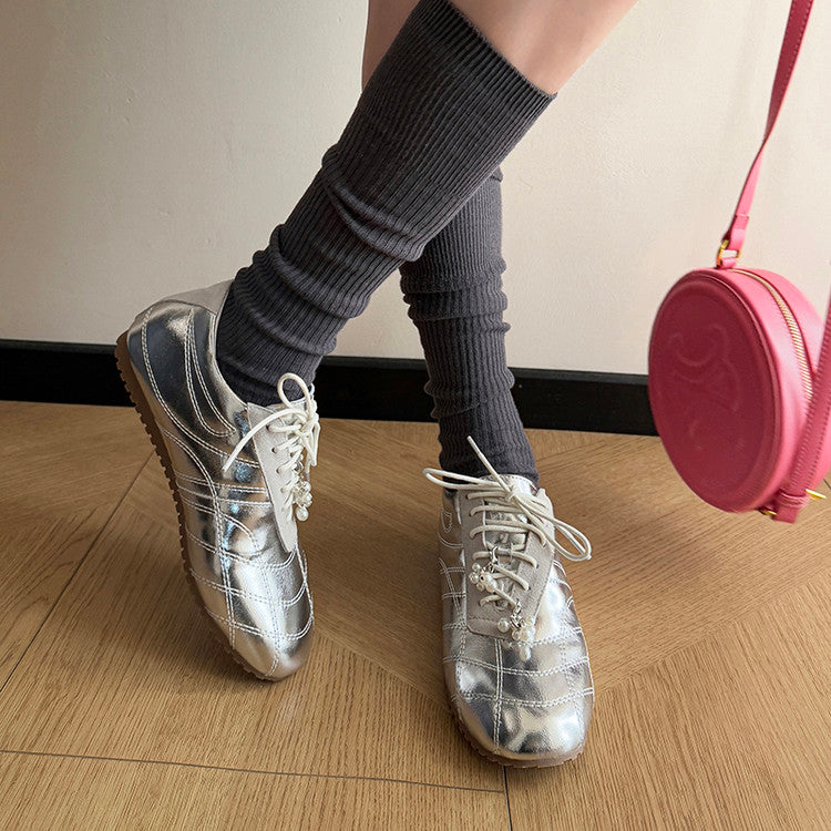 Karin Luna Casual Shoes Series~  In stock Xiaohongshu Hot-Selling Lace-Up Thick-Soled Deep Mouth Single Shoes