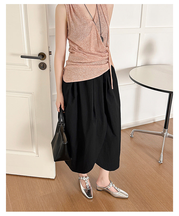 Karin Luna In Stock Spot Goods  T Handmade Sequin Flower Square Toe Height-Increasing Closed-Toe Slippers