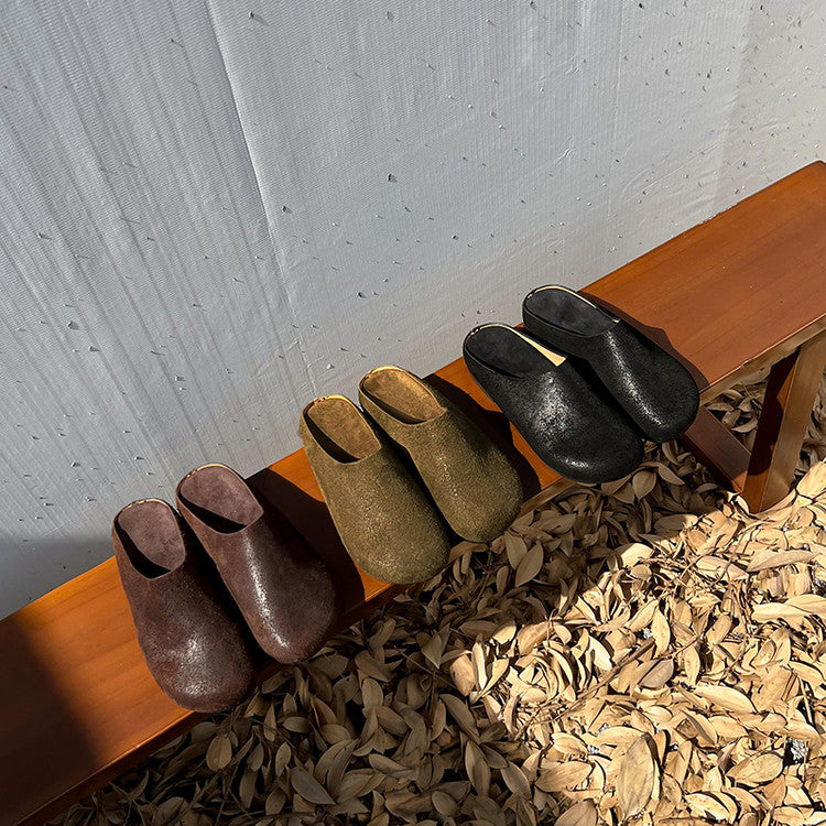 Karin Luna Full Layer Inside and Out~Spot Goods Spot Goods Basic Versatile Mules Slippers
