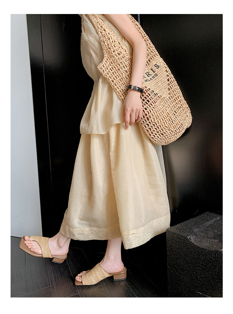 Karin Luna Bestseller  Popular  Data Hot-Selling Toe-Clip Straw Vacation Style Slippers
