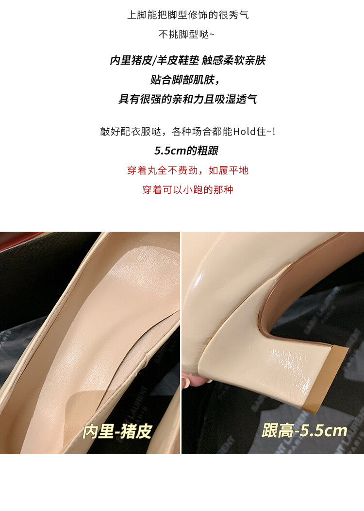 Karin Luna In Stock Spot Goods Classic Bestseller Ferragamo Full Leather Inside and Out Commuting Four Seasons Can Be Worn！