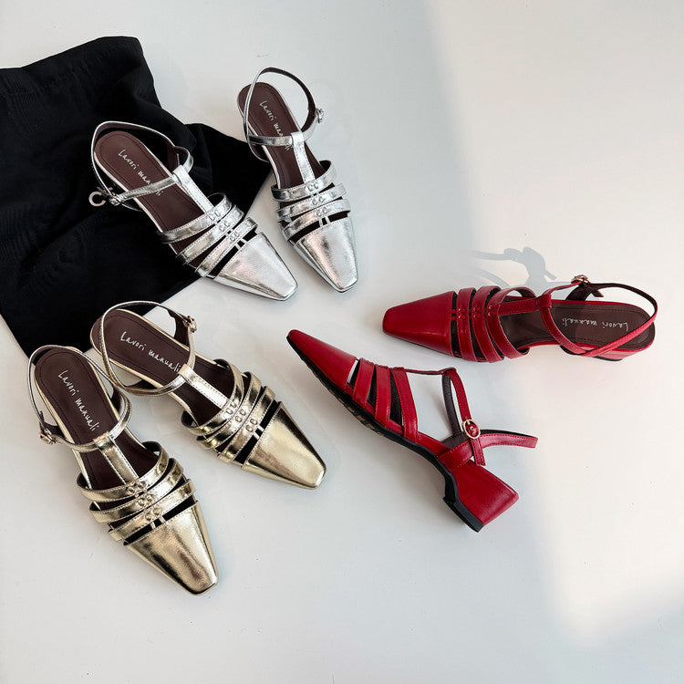 Karin Luna Classic Old Money Style Closed Toe Sandals