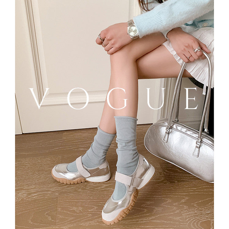 Karin Luna Casual Sports Bottom  Magic Tape Round Toe Casual Style Single Shoes