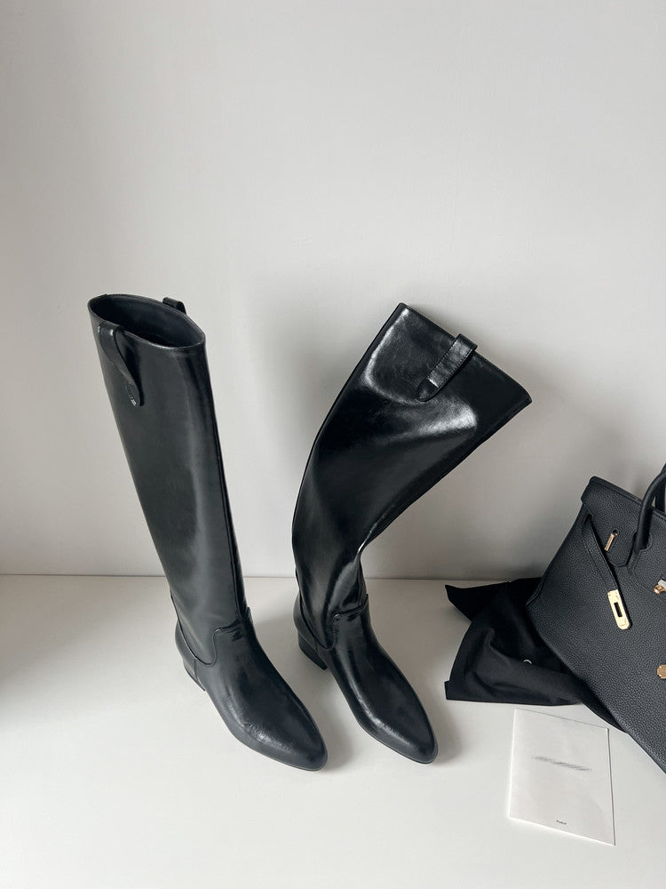 Karin Luna In Stock In Stock Classic Slip-On Straight Long Boots