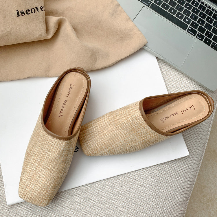 Karin Luna In Stock Spot Goods Baotou Vacation Style Height-Increasing Slippers