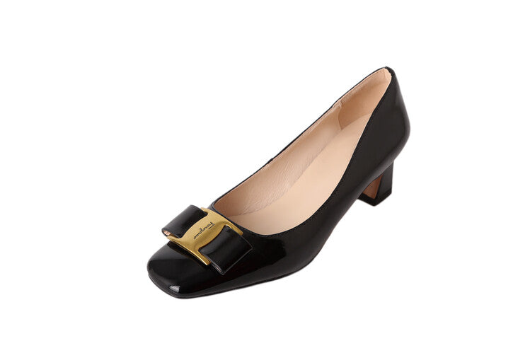 Karin Luna In Stock Spot Goods Classic Bestseller Ferragamo Full Leather Inside and Out Commuting Four Seasons Can Be Worn！