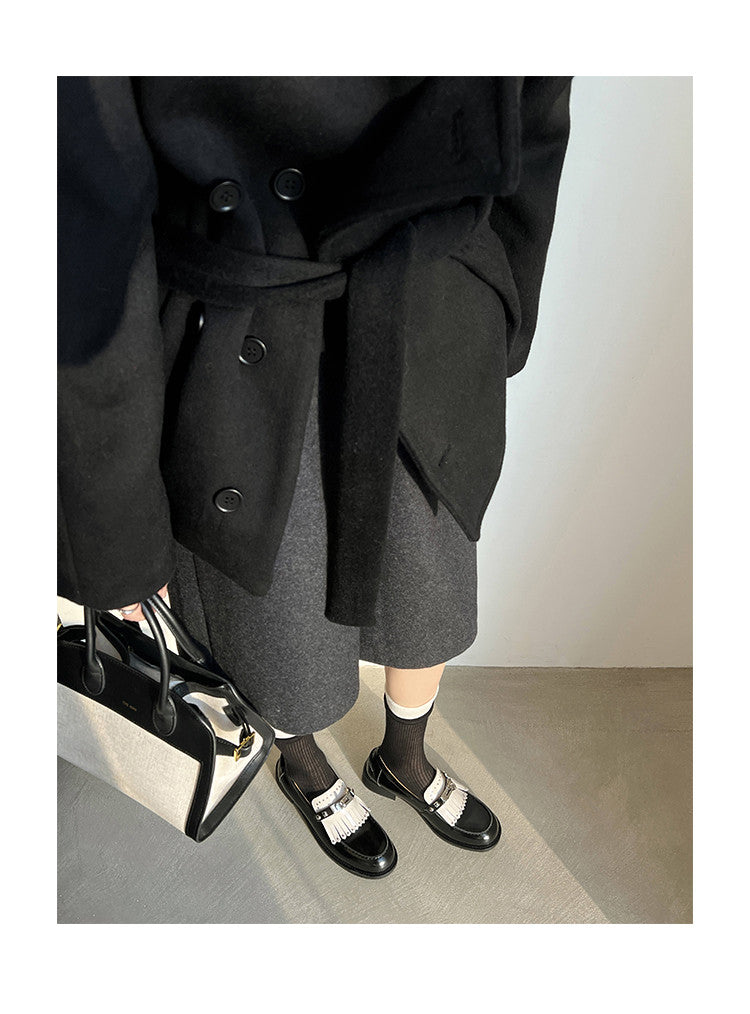 Karin Luna Casual Shoes Series~ Spot Goods Spot Goods Hot-selling Tassel Element Small Gold Buckle Single Shoes