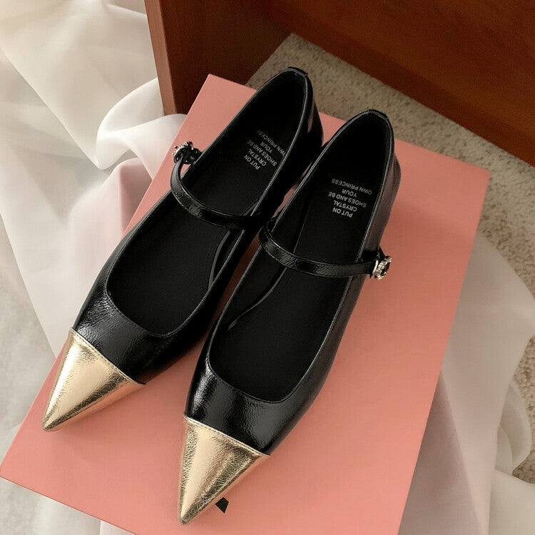 Karin Luna In Stock  Spot Goods In Stock  Classic Color Block Pointed Toe Hot-Selling Elegant Stiletto Pumps