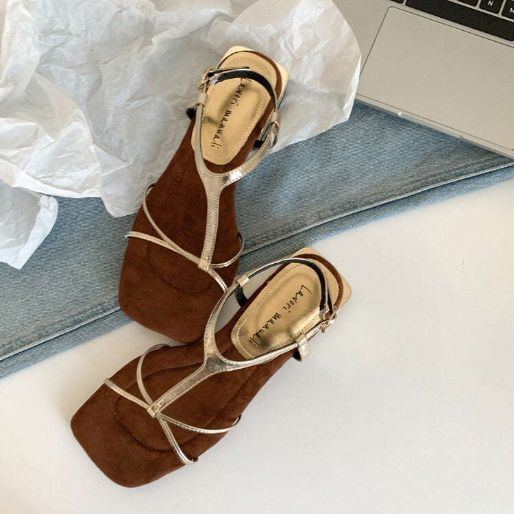 Karin Luna Bestseller Popular Featured products a Large Number of Spot Goods  Comes with data included  Thin Strap T Word Sandals