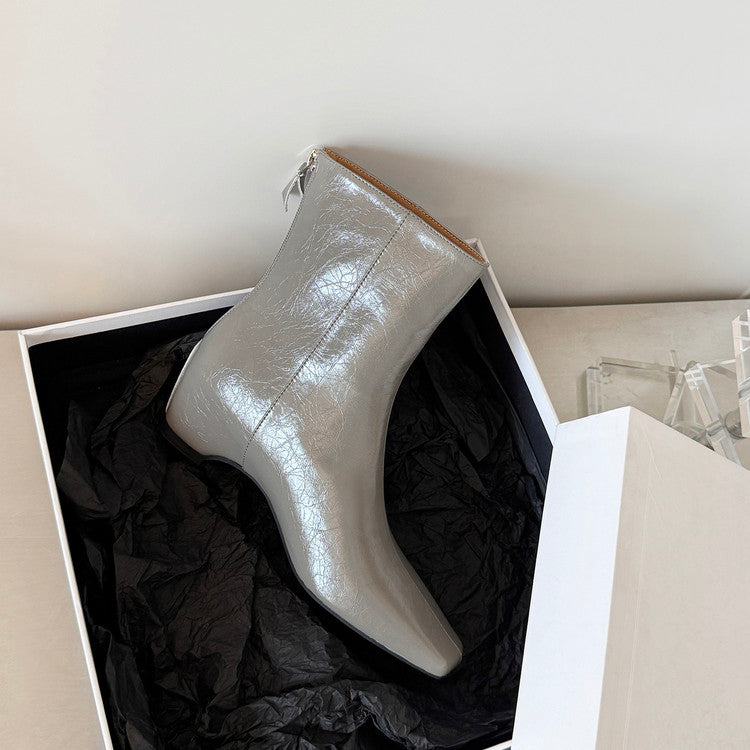 Karin Luna Basic Versatile  Square toe Hot-selling Short Boots