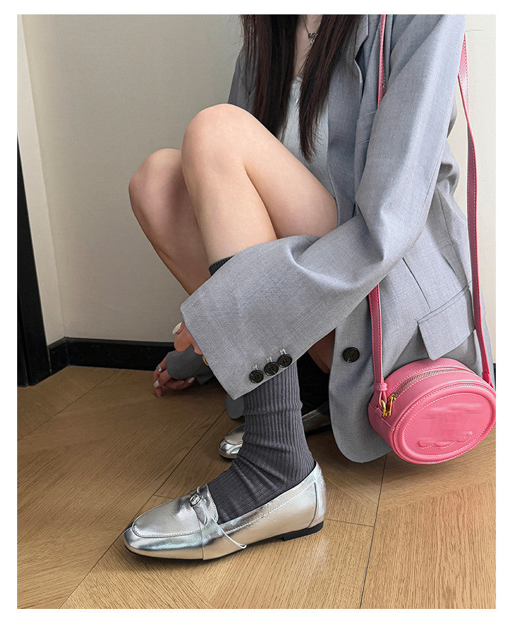 Karin Luna In Stock Spot Goods Basic Versatile British Style Single Shoes
