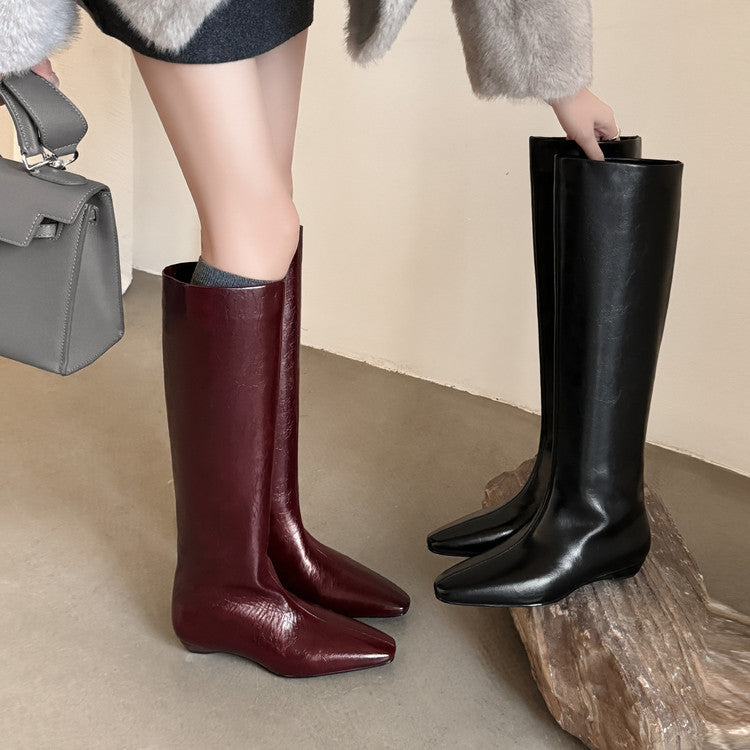 Karin Luna Retro Style  Flat Long Boots