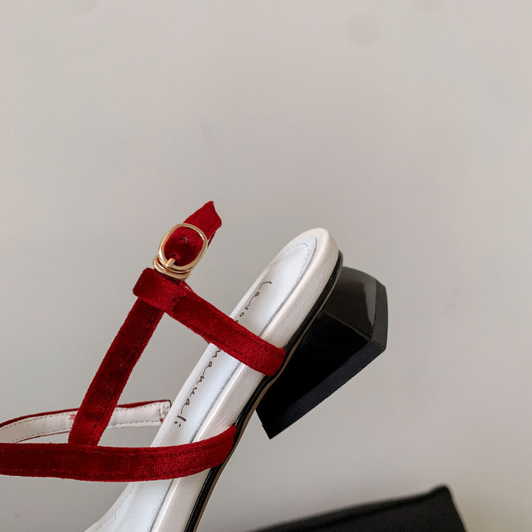 Karin Luna In Stock Spot Goods Vacation style t Strappy Open-Toe Flat Sandals