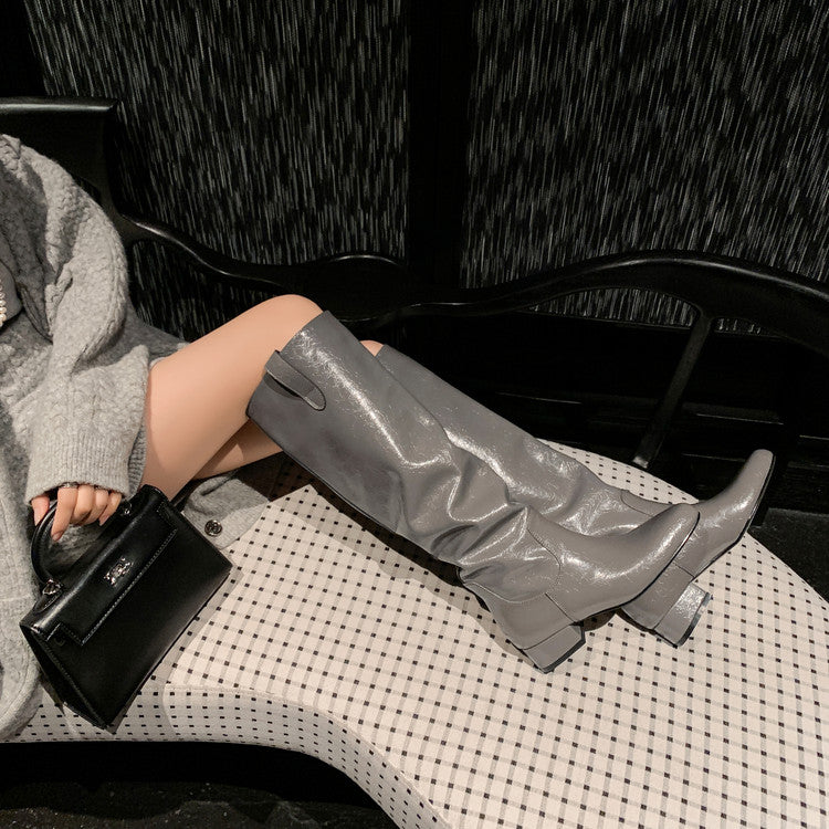 Karin Luna In Stock In Stock Classic Slip-On Straight Long Boots