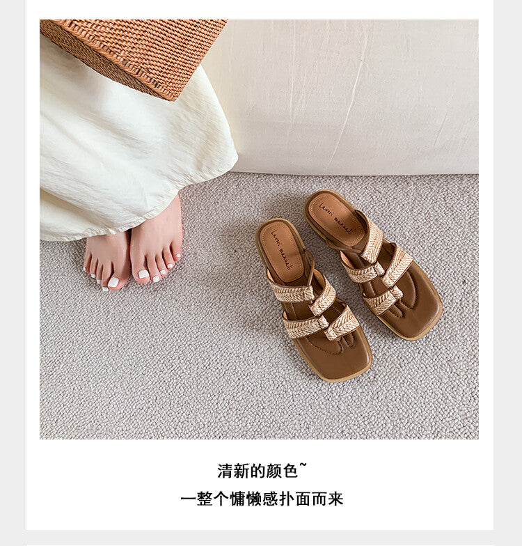 Karin Luna Hot-Selling Series~Resort style with inherent appeal Designed thong sandals