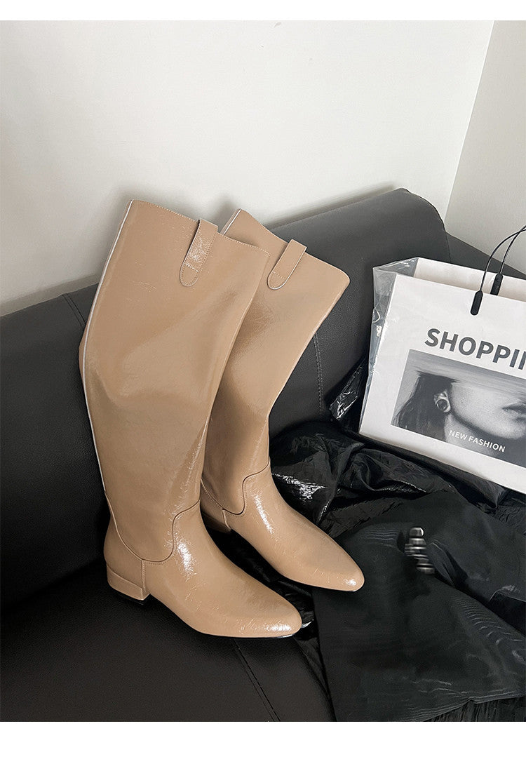 Karin Luna In Stock In Stock Classic Slip-On Straight Long Boots