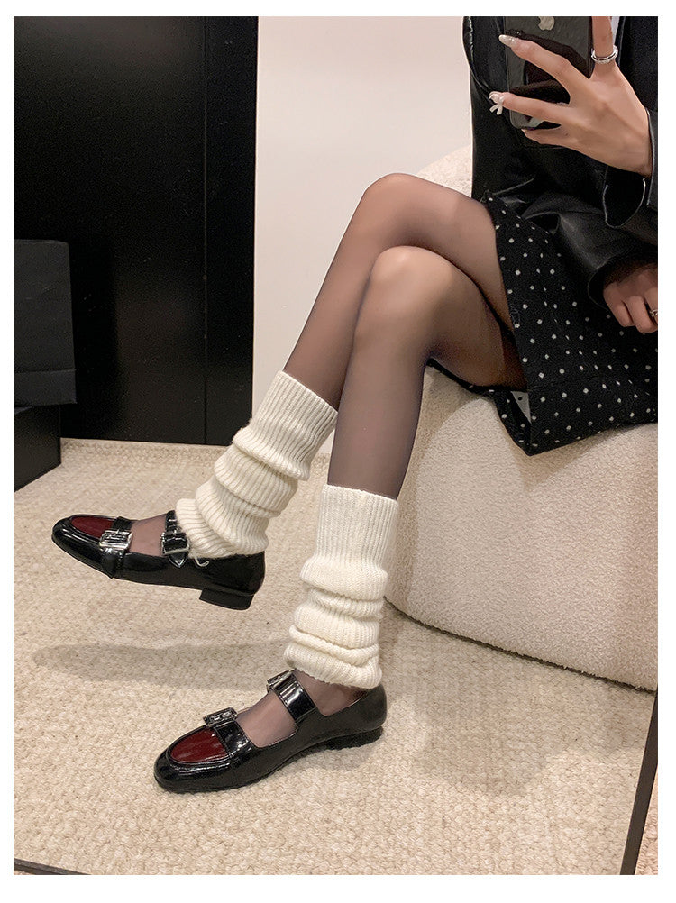 Karin Luna In Stock Spot Goods One-Strap Height-Increasing Belt Buckle Single Shoes