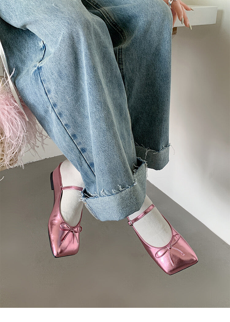 Karin Luna Hot-Selling Derivative Edition~Comes with data plan included Must-have Butterfly Knot Closed-Toe Height-Increasing Slippers