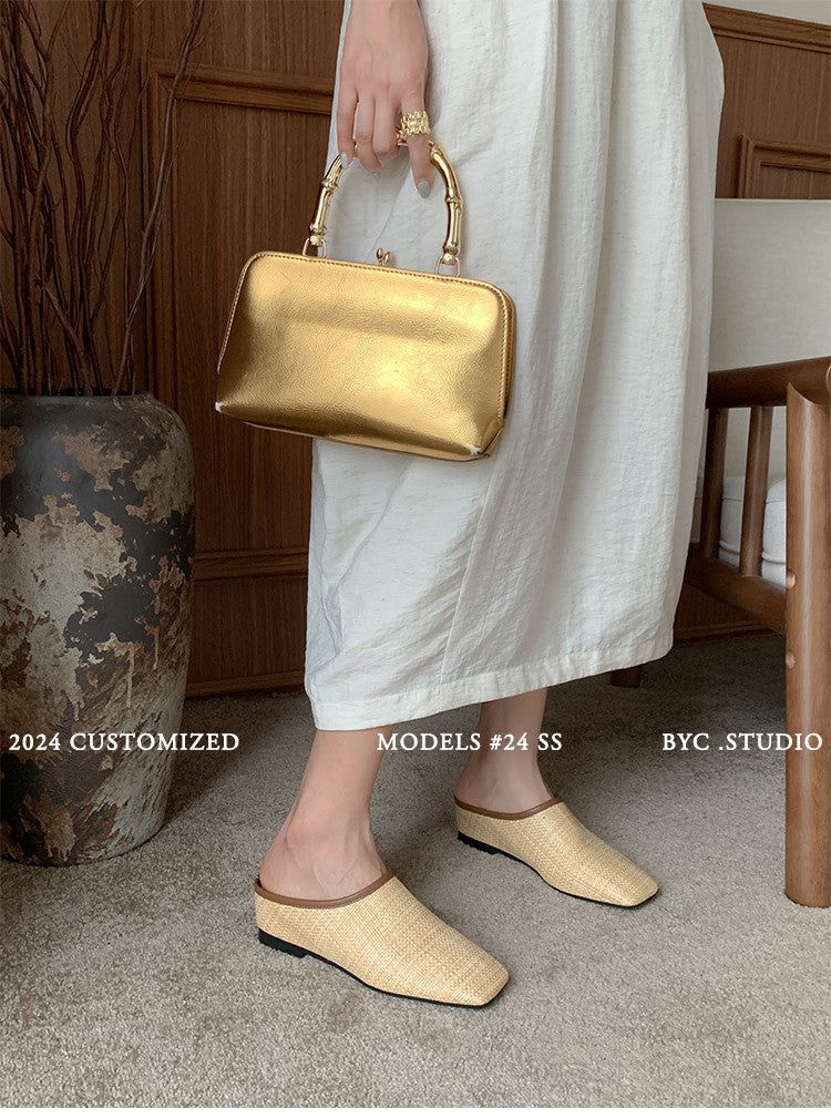 Karin Luna In Stock Spot Goods Baotou Vacation Style Height-Increasing Slippers