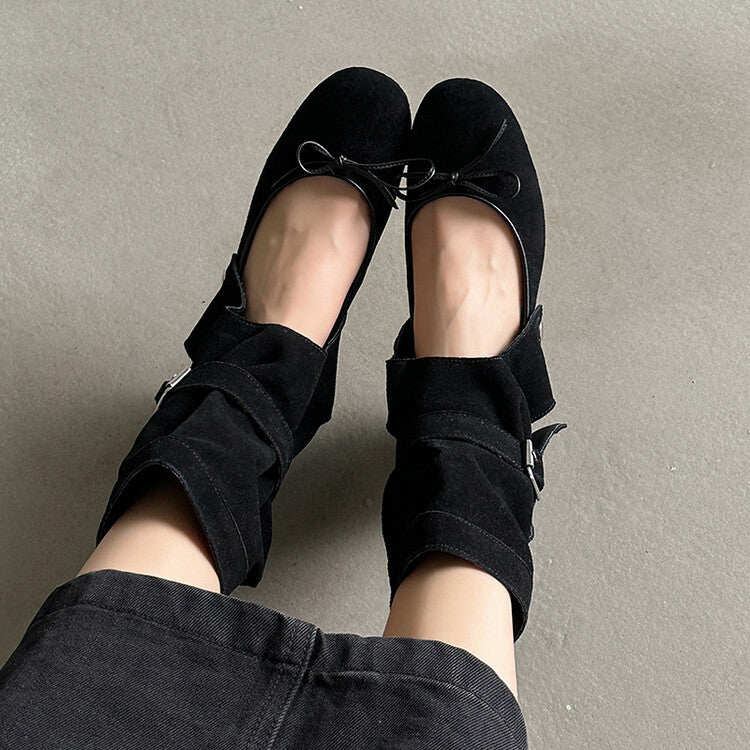Karin Luna In Stock In Stock  Convertible Boots+Mary Jane  Sweet Bowknot Large Tube
