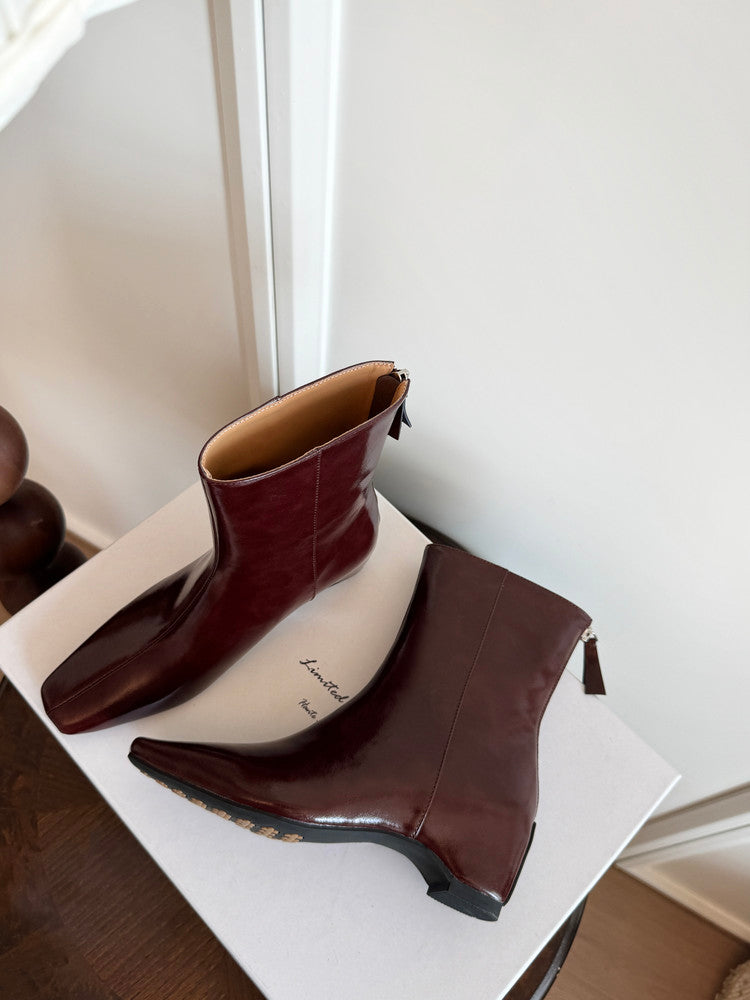 Karin Luna Basic Versatile  Square toe Hot-selling Short Boots