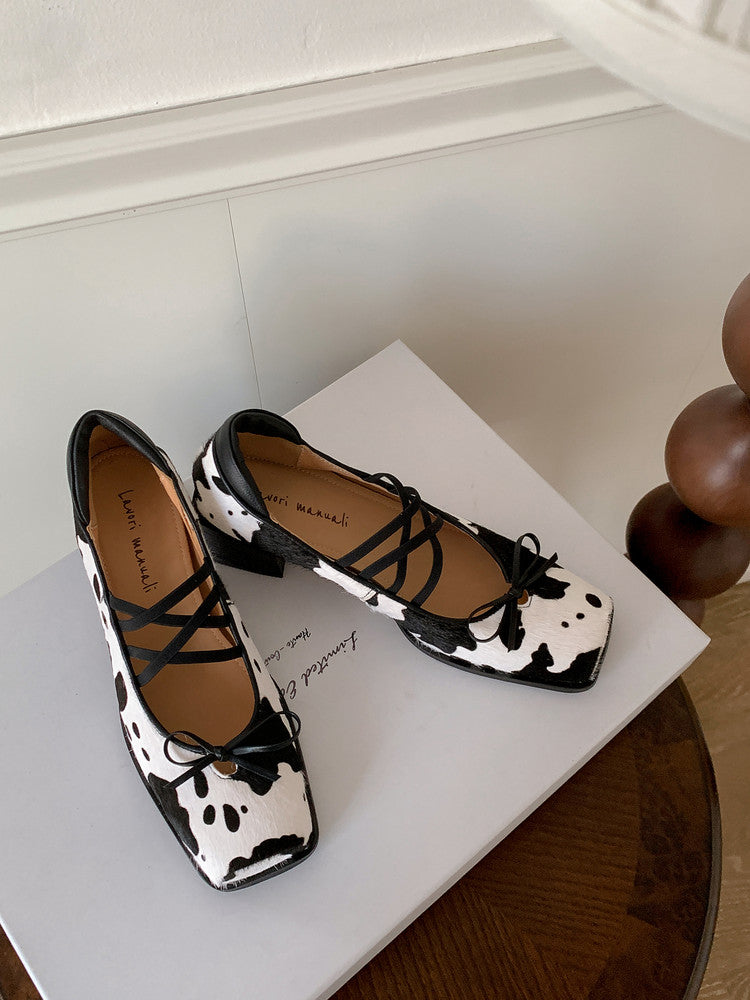 Karin Luna Hot Item Hot Item Xiaohongshu Hot Item  Comes with Bowknot Mary Jane Flats