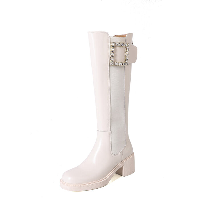 Karin Luna Bestseller Spot Goods Exquisiteness round Head Elastic Long Boots