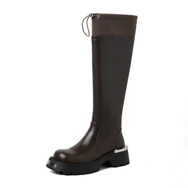 Karin Luna High Volume Bestseller  Comes with data plan included Front Metal Patch Drawstring design Full Cowhide Long Boots