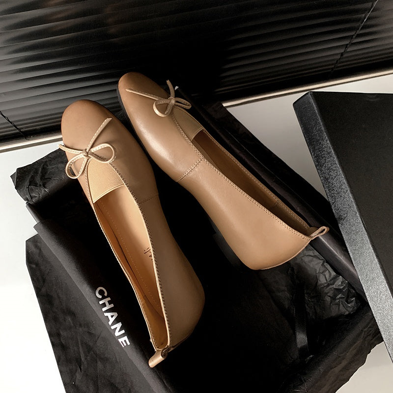 Karin Luna Full Layer Inside and Out~Basic Versatile Bow Hidden Heel Shoes