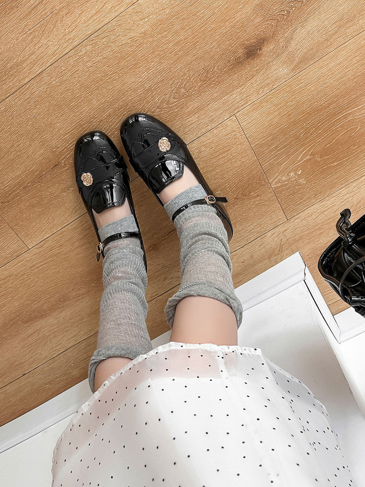 Karin Luna In Stock In Stock Vintage Mary Jane Series·Single Strap Flats