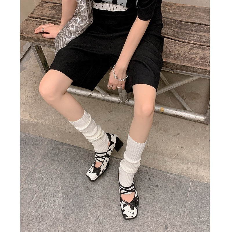 Karin Luna Hot Item Hot Item Xiaohongshu Hot Item  Comes with Bowknot Mary Jane Flats