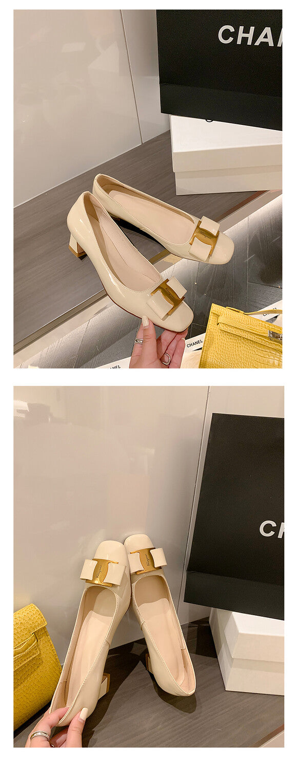Karin Luna In Stock Spot Goods Classic Bestseller Ferragamo Full Leather Inside and Out Commuting Four Seasons Can Be Worn！