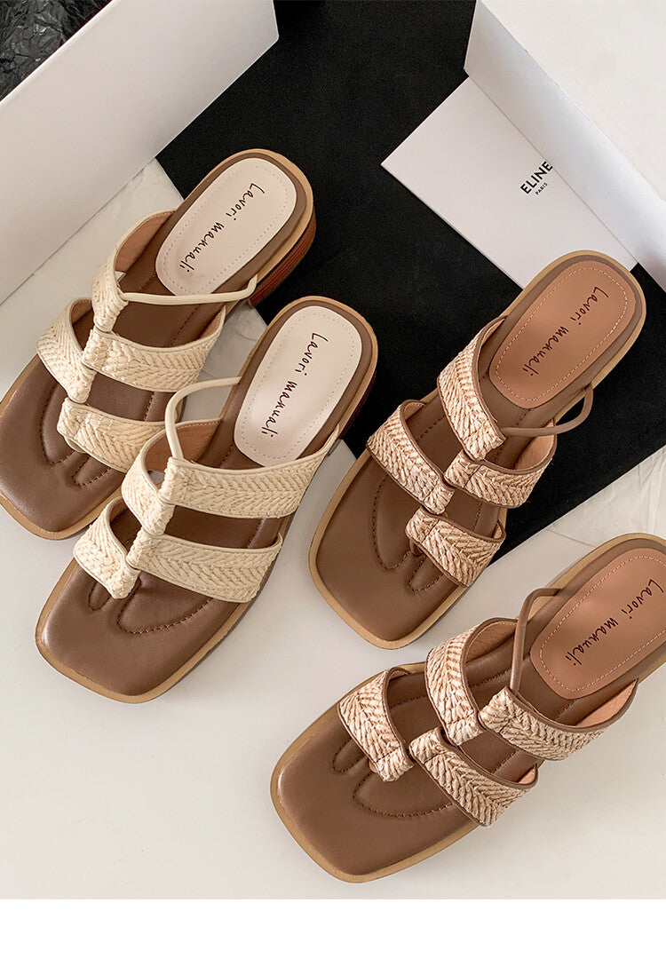 Karin Luna Hot-Selling Series~Resort style with inherent appeal Designed thong sandals