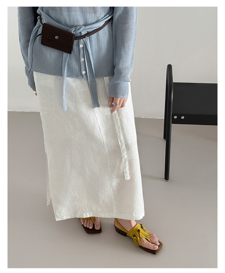 Karin Luna  Tassel Series~Spot Goods  In-stock Clip-toe Square Toe Sandals