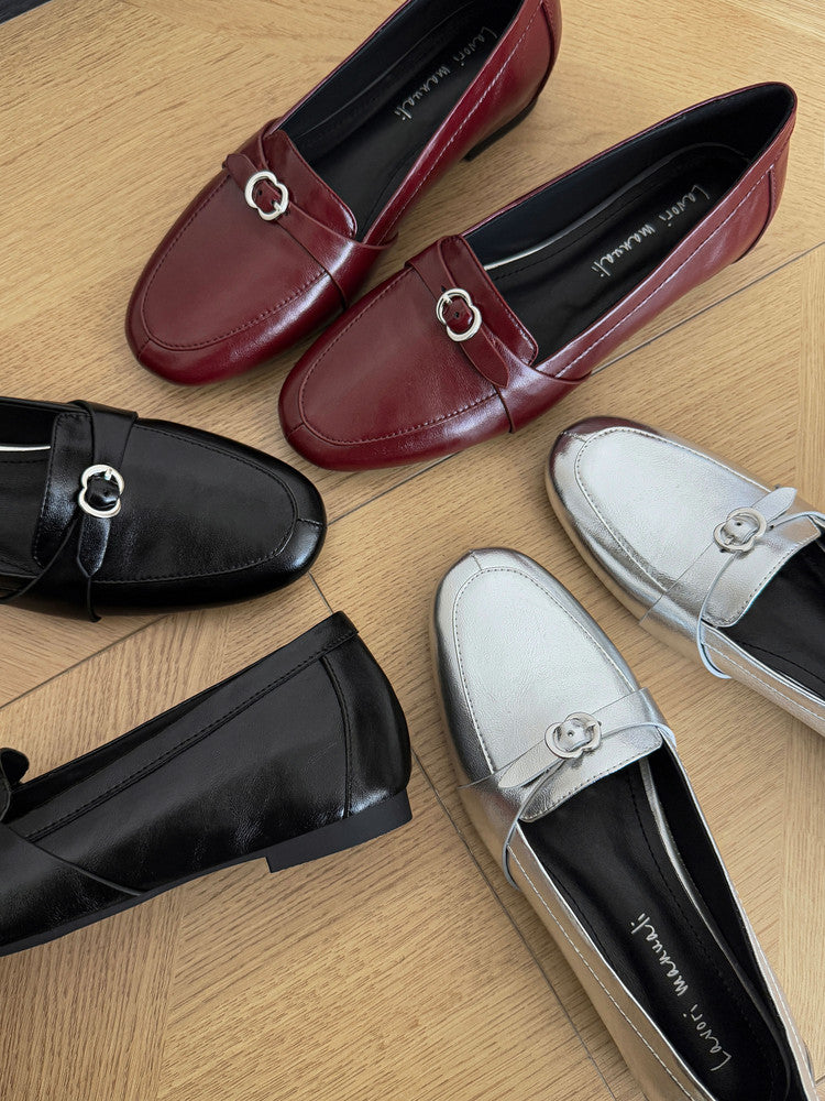 Karin Luna In Stock Spot Goods Basic Versatile British Style Single Shoes