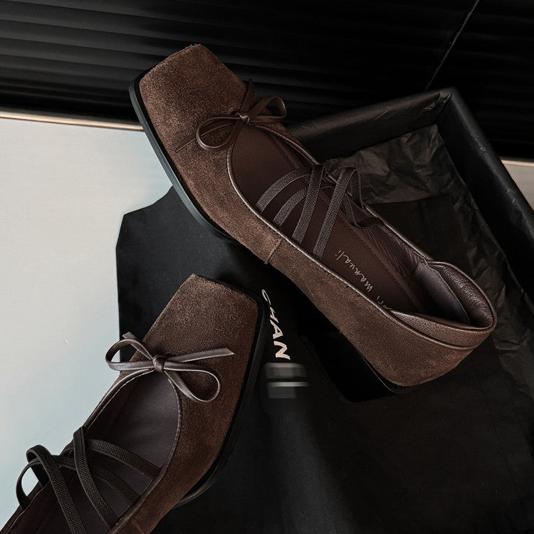 Karin Luna Hot Item Hot Item Xiaohongshu Hot Item  Comes with Bowknot Mary Jane Flats