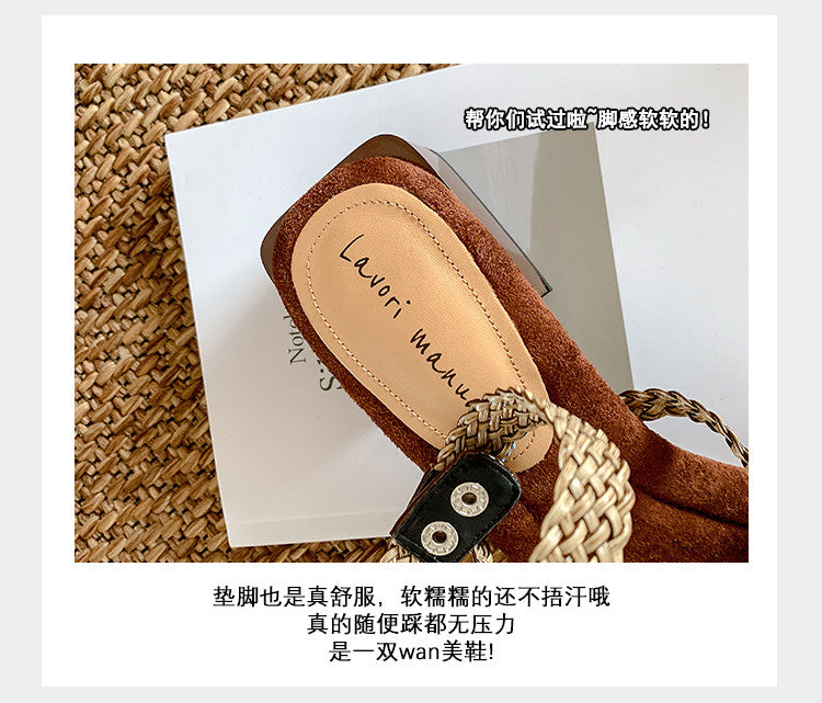 Karin Luna Bohemian Style~Sofa Insoles Casual Vacation Style Sandals
