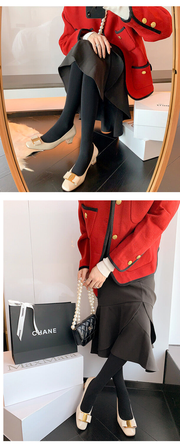Karin Luna In Stock Spot Goods Classic Bestseller Ferragamo Full Leather Inside and Out Commuting Four Seasons Can Be Worn！