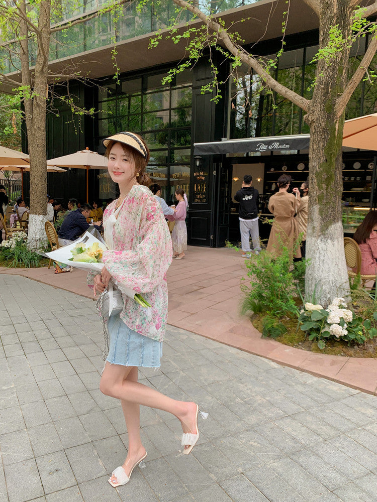 Karin Luna In Stock Spot Goods The feeling of summer Breathable Organza Elegant Slippers