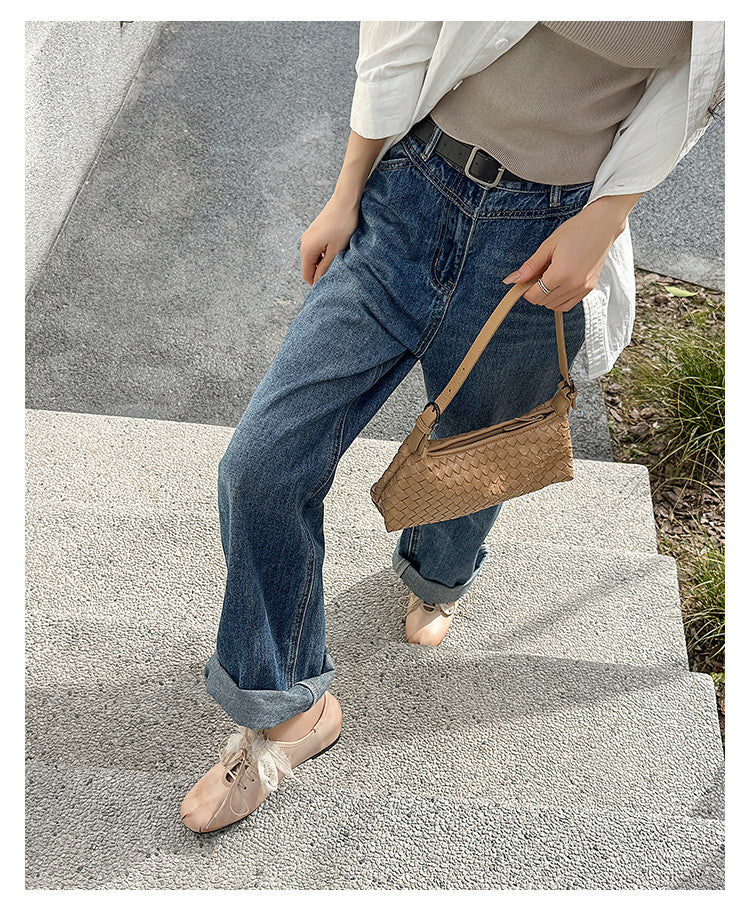 Karin Luna In Stock In Stock  Xiaohongshu Hot Sale Full Leather Round Toe Deep Mouth Single Shoes