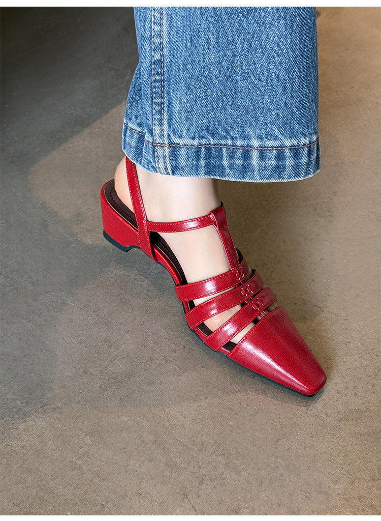 Karin Luna Classic Old Money Style Closed Toe Sandals