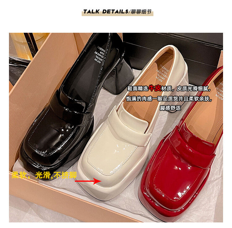 Karin Luna ck Popular Hot Girl Red high heels Full leather inside and out Cow Patent Leather Super High Heel