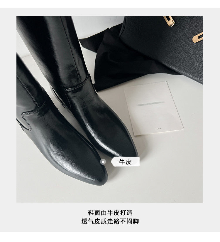 Karin Luna In Stock In Stock Classic Slip-On Straight Long Boots