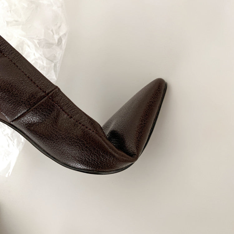 Karin Luna In Stock Spot Goods    Vintage Classic Style Shallow Mouth Single Shoes