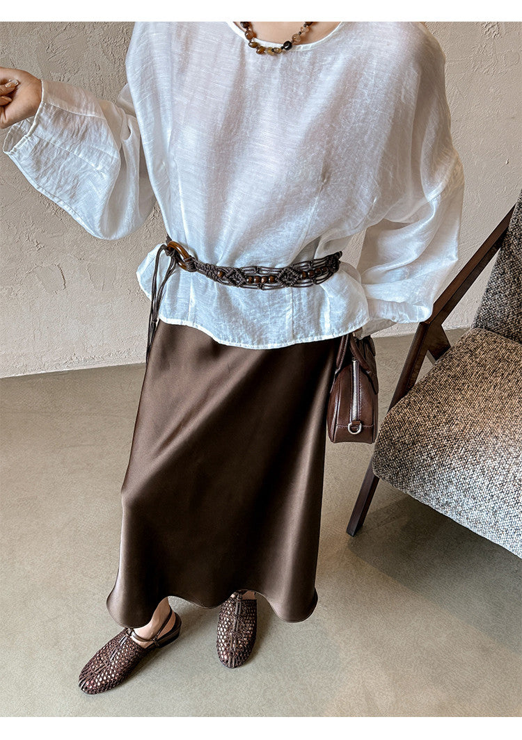 Karin Luna In Stock Spot Goods  Resort Style Series~Casual woven closed-toe flat sandals