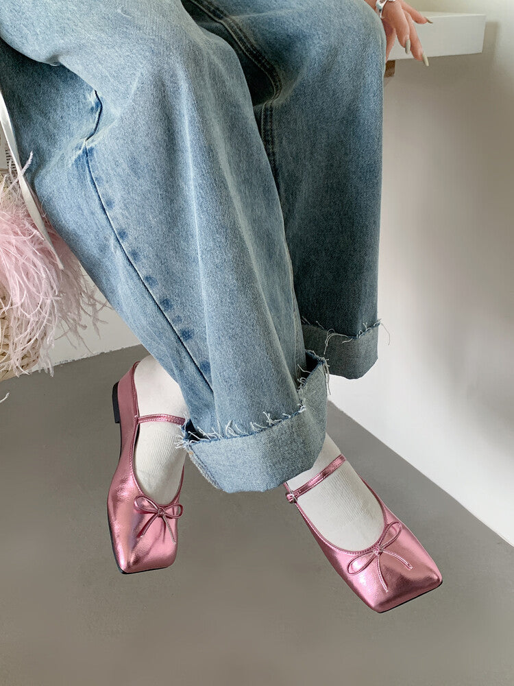 Karin Luna Hot-Selling Derivative Edition~Comes with data plan included Must-have Butterfly Knot Closed-Toe Height-Increasing Slippers