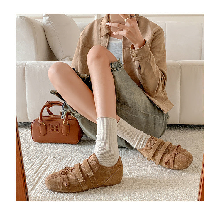 Karin Luna Casual Shoes Series~  In stock Hot-Selling Magic Tape Height-Increasing Deep Mouth Single Shoes
